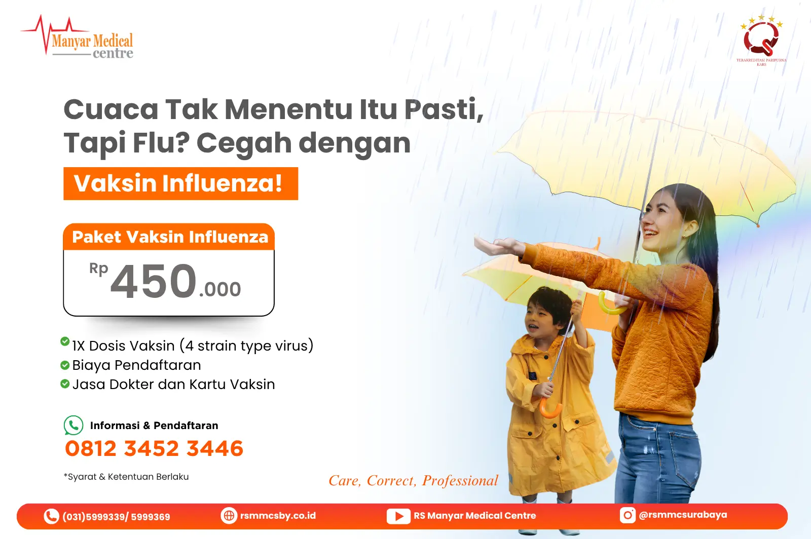 Gambar Cegah Flu di Cuaca Tak Menentu dengan Vaksin Influenza!